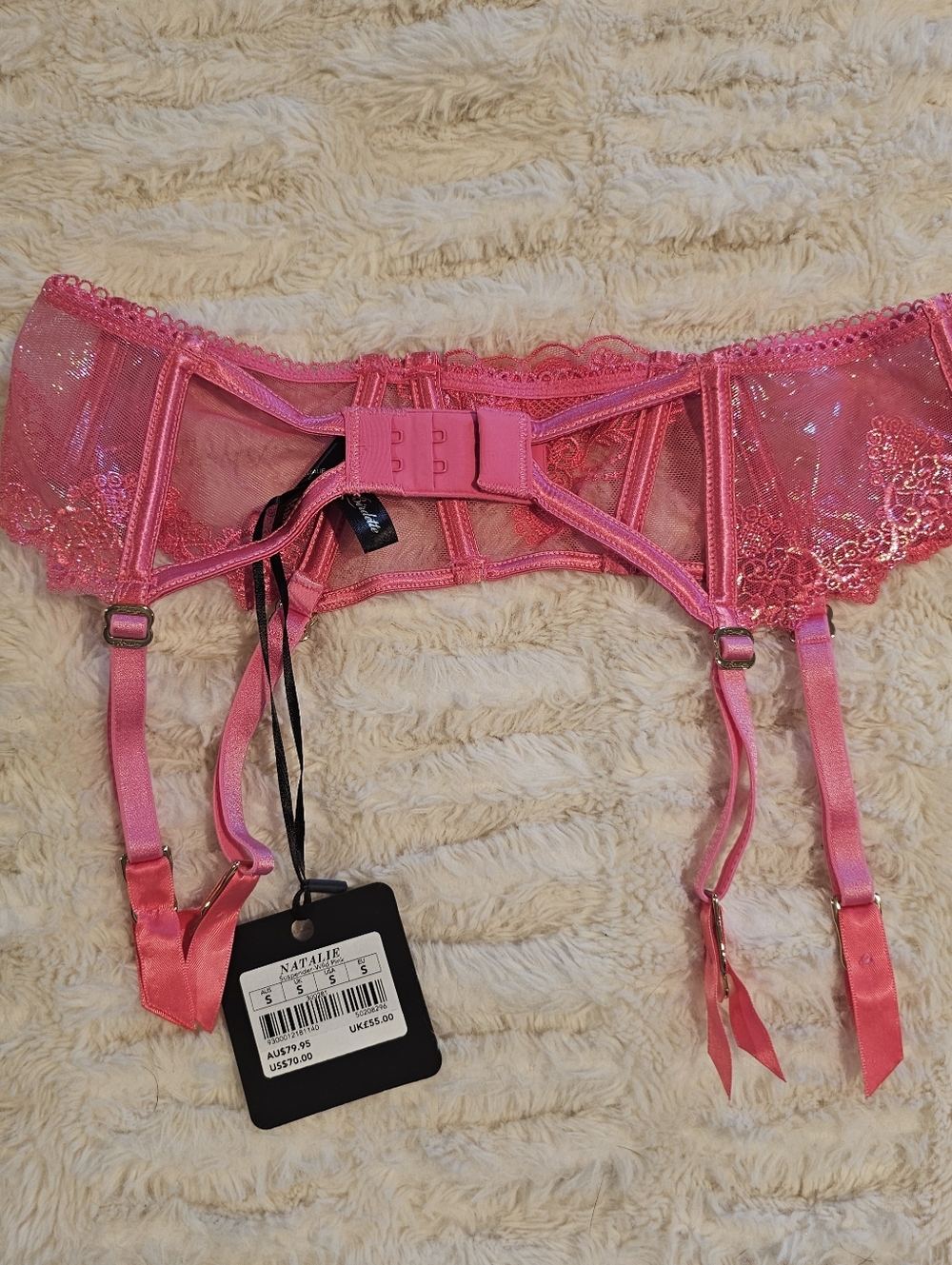Honey Birdette Natalie Wild Pink 34C/S - Picture 10 of 10